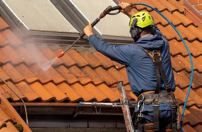Démoussage et hydrofuge de toiture à Roumare